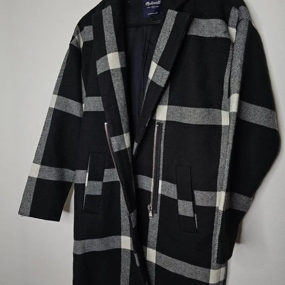Preloved Madewell Women's Black/Gray Coat Size Small